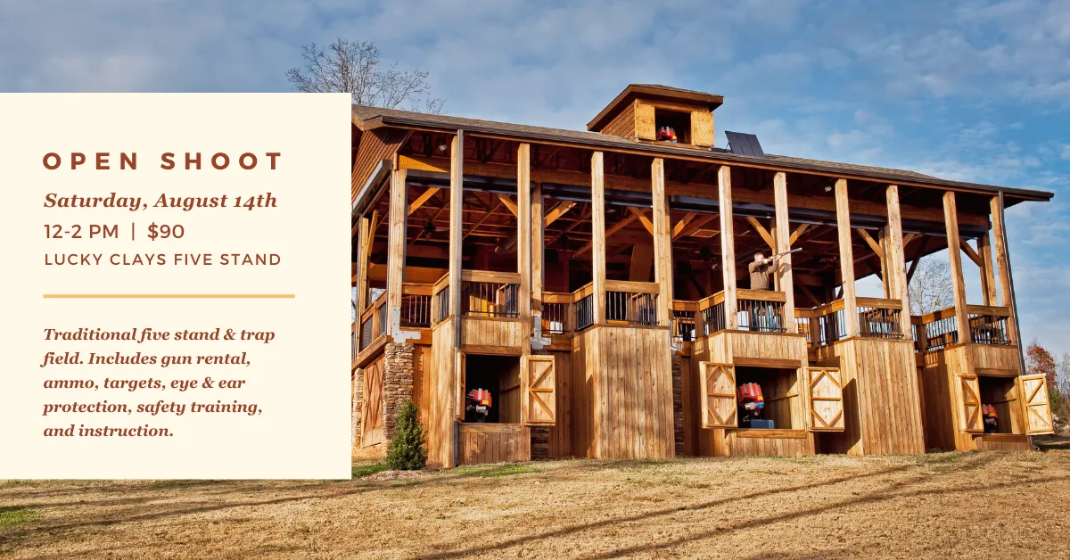 Open Shoot at Lucky Clay's Five Stand