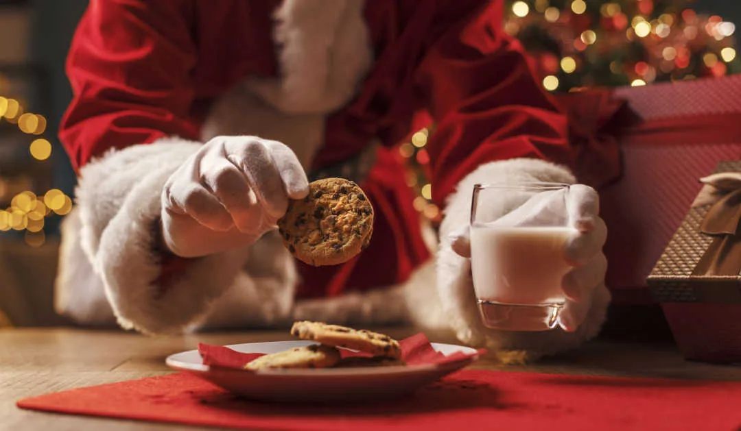 Santa Eating Cookie